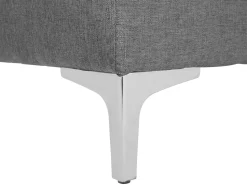 Fabric Chaise Lounge Grey Aberdeen