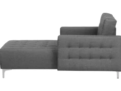 Fabric Chaise Lounge Grey Aberdeen