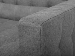 Fabric Chaise Lounge Grey Aberdeen
