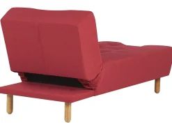 Fabric Chaise Lounge Red Alsten