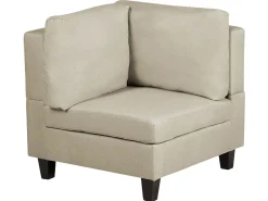 Fabric Corner Section Beige Fevik