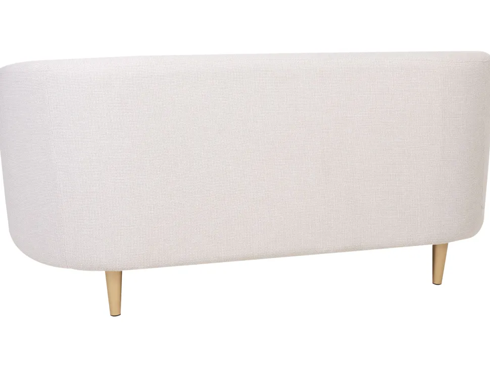 Fabric Living Room Set Beige And Gold Loen