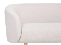 Fabric Living Room Set Beige And Gold Loen