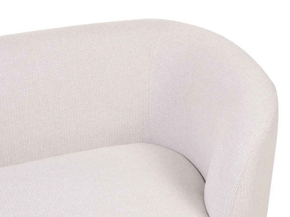 Fabric Living Room Set Beige And Gold Loen