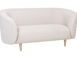 Fabric Living Room Set Beige And Gold Loen