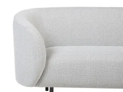 Fabric Living Room Set Black And White Loen