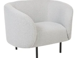Fabric Living Room Set Black And White Loen