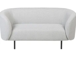 Fabric Living Room Set Black And White Loen
