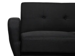 Fabric Living Room Set Black Florli