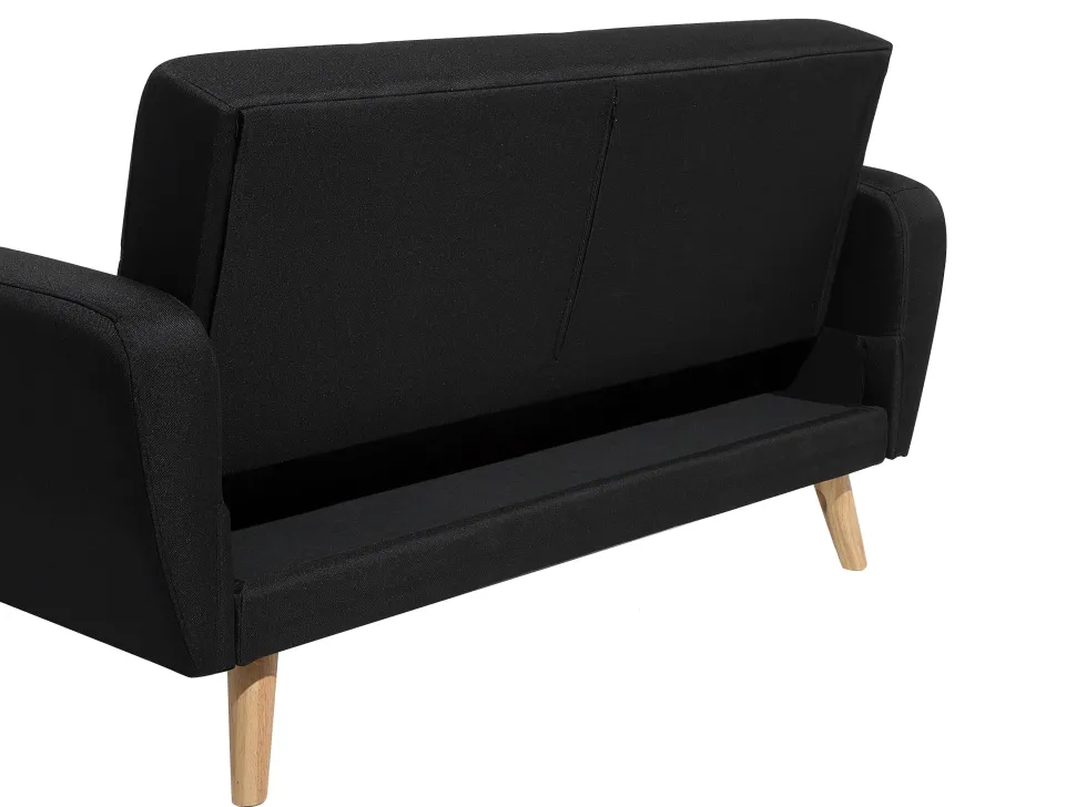 Fabric Living Room Set Black Florli