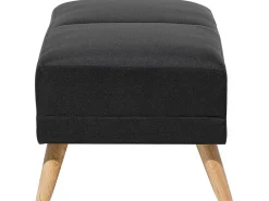 Fabric Living Room Set Black Florli