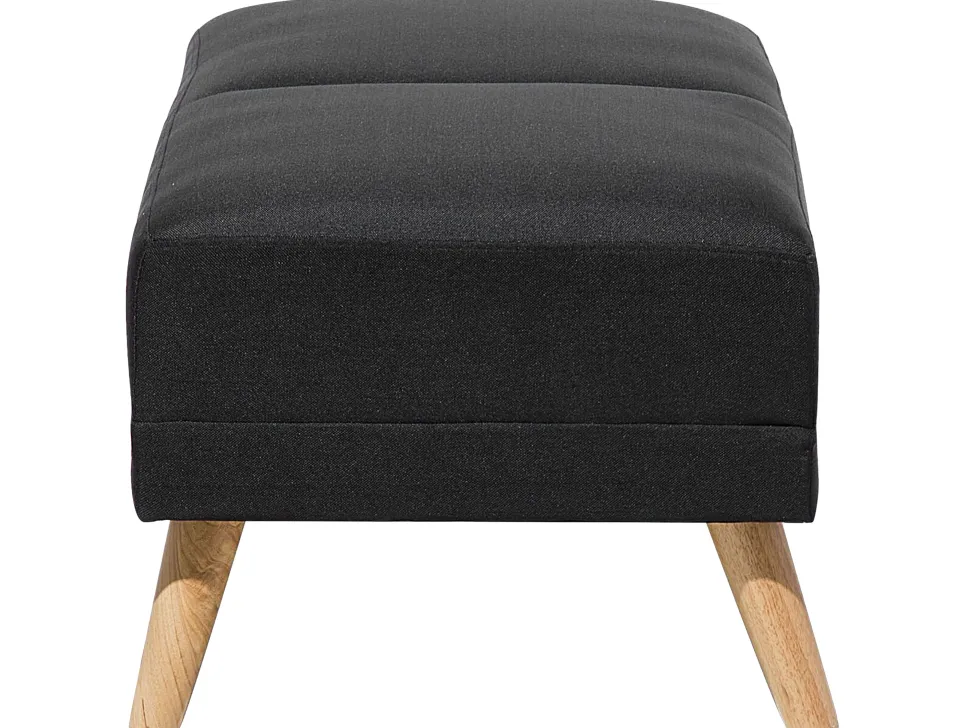 Fabric Living Room Set Black Florli