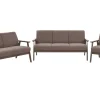 Fabric Living Room Set Brown Asnes
