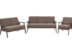 Fabric Living Room Set Brown Asnes