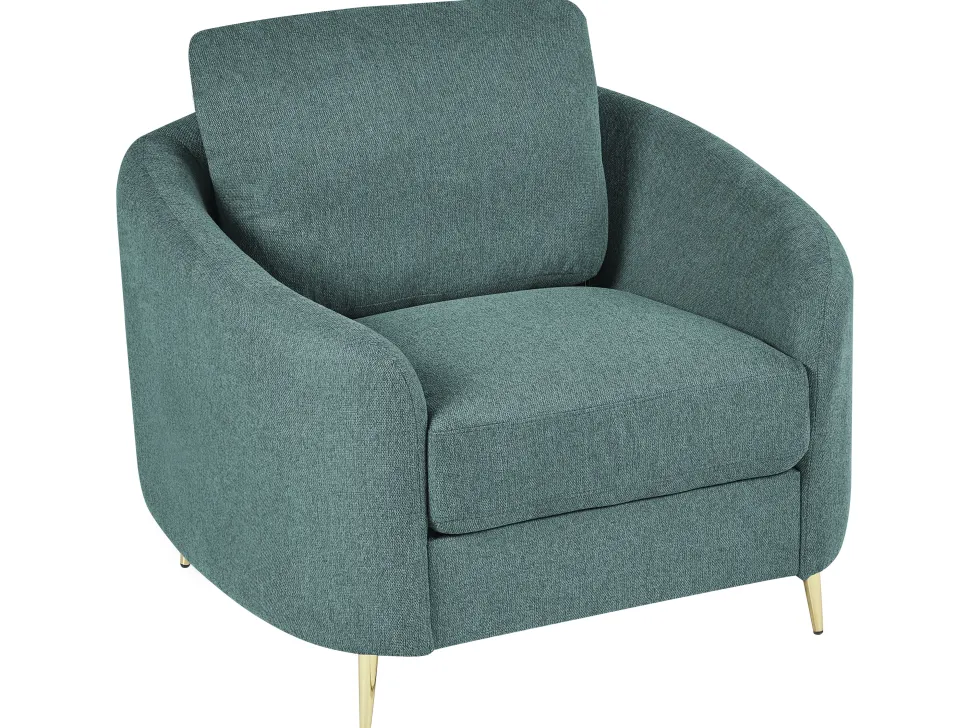 Fabric Living Room Set Green Trosa