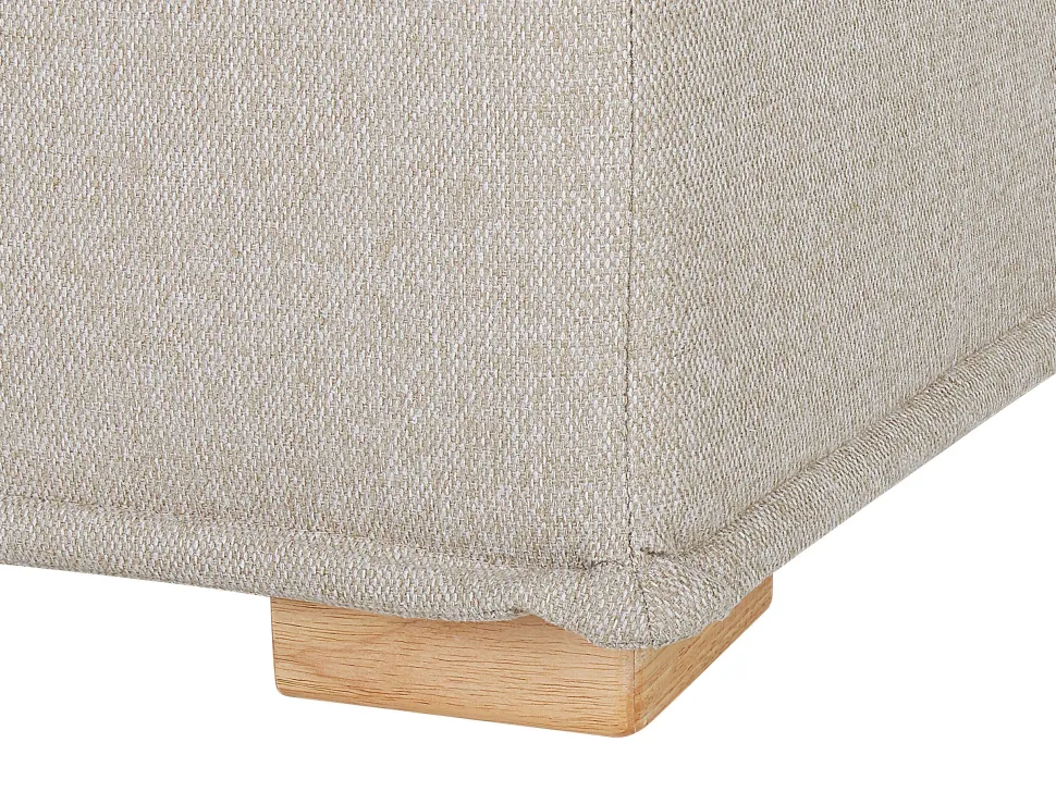 Fabric 1-Seat Section Beige Tibro