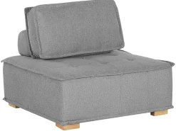 Fabric 1-Seat Section Grey Tibro