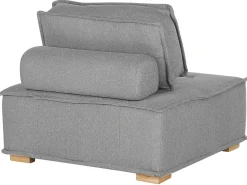 Fabric 1-Seat Section Grey Tibro