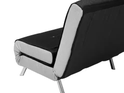 Fabric Single Sofa Bed Black Farris