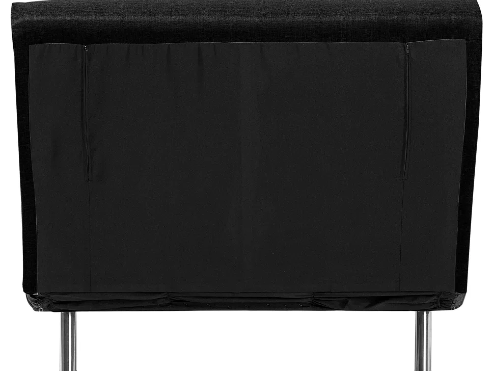 Fabric Single Sofa Bed Black Farris