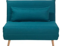 Fabric Single Sofa Bed Blue Setten