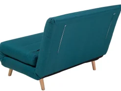 Fabric Single Sofa Bed Blue Setten