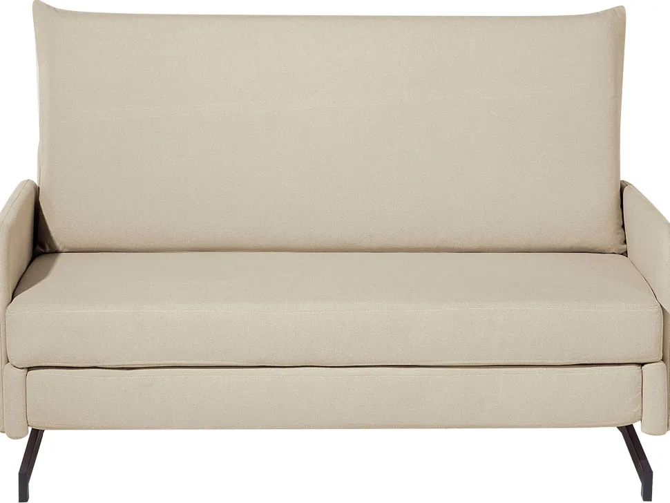 Fabric Sofa Bed Beige Belfast