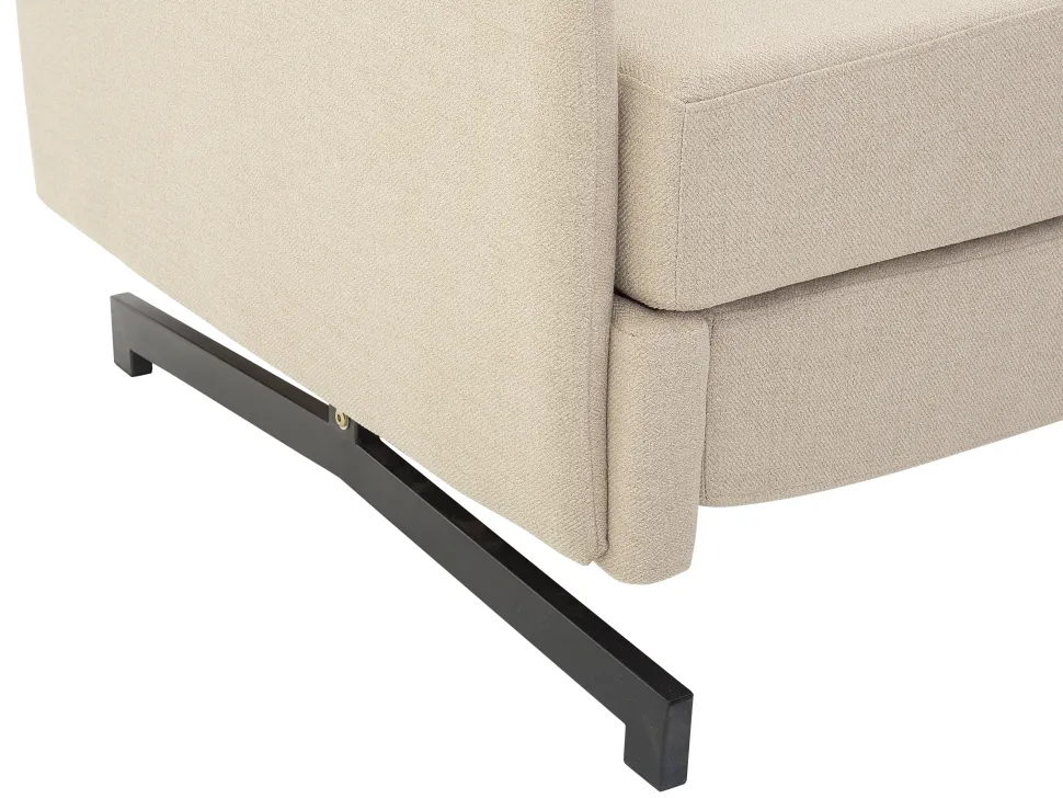Fabric Sofa Bed Beige Belfast