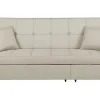 Fabric Sofa Bed Beige Glomma