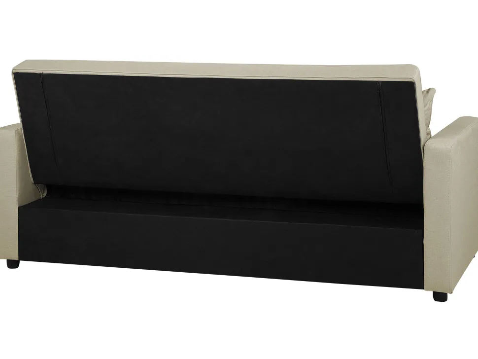 Fabric Sofa Bed Beige Glomma