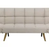 Fabric Sofa Bed Beige Ingaro