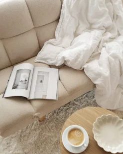 Fabric Sofa Bed Beige Ingaro