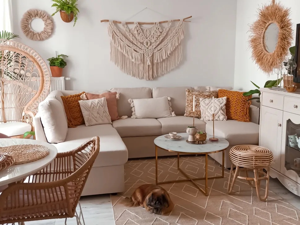 Fabric Sofa Bed Beige Karrabo