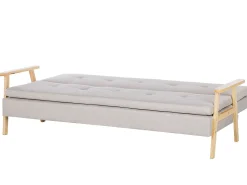 Fabric Sofa Bed Beige Tjorn