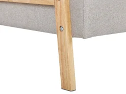 Fabric Sofa Bed Beige Tjorn