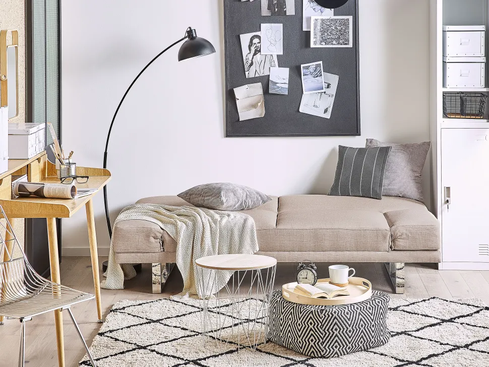 Fabric Sofa Bed Beige York