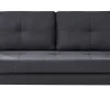 Fabric Sofa Bed Black Edland