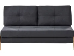 Fabric Sofa Bed Black Edland