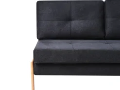 Fabric Sofa Bed Black Edland