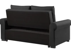 Fabric Sofa Bed Black Silda