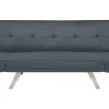 Fabric Sofa Bed Dark Blue Bristol