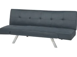 Fabric Sofa Bed Dark Blue Bristol