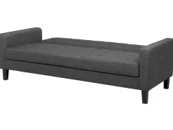 Fabric Sofa Bed Dark Grey Vehkoo
