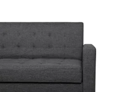 Fabric Sofa Bed Dark Grey Vehkoo