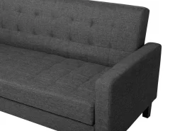 Fabric Sofa Bed Dark Grey Vehkoo