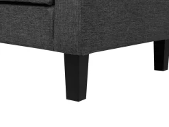 Fabric Sofa Bed Dark Grey Vehkoo