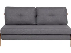 Fabric Sofa Bed Dark Grey Edland