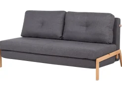 Fabric Sofa Bed Dark Grey Edland