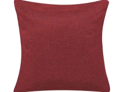 Fabric Sofa Bed Dark Red Lucan
