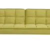 Fabric Sofa Bed Green Siljan